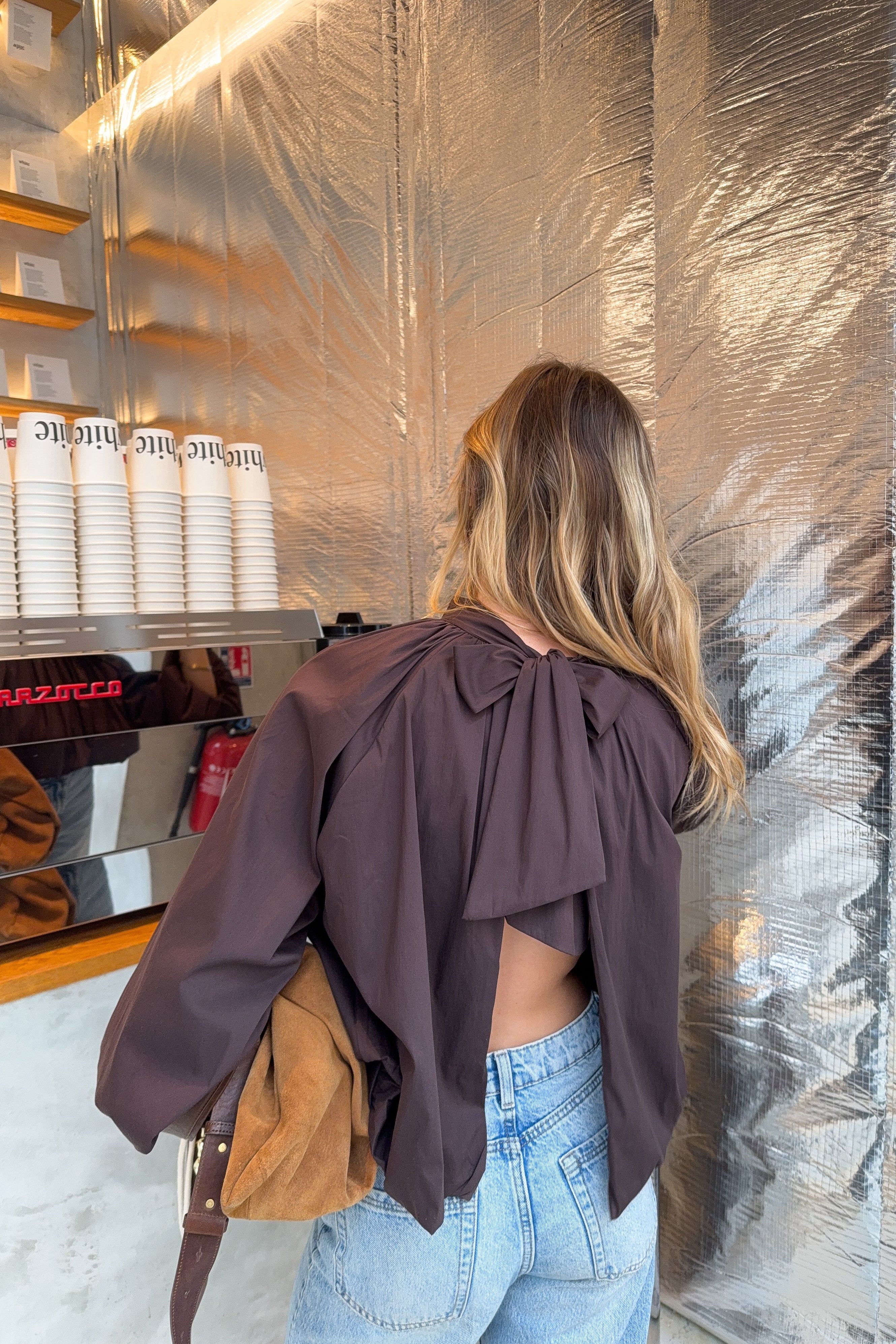 BLOUSE VALENTINA CHOCOLATE BROWN