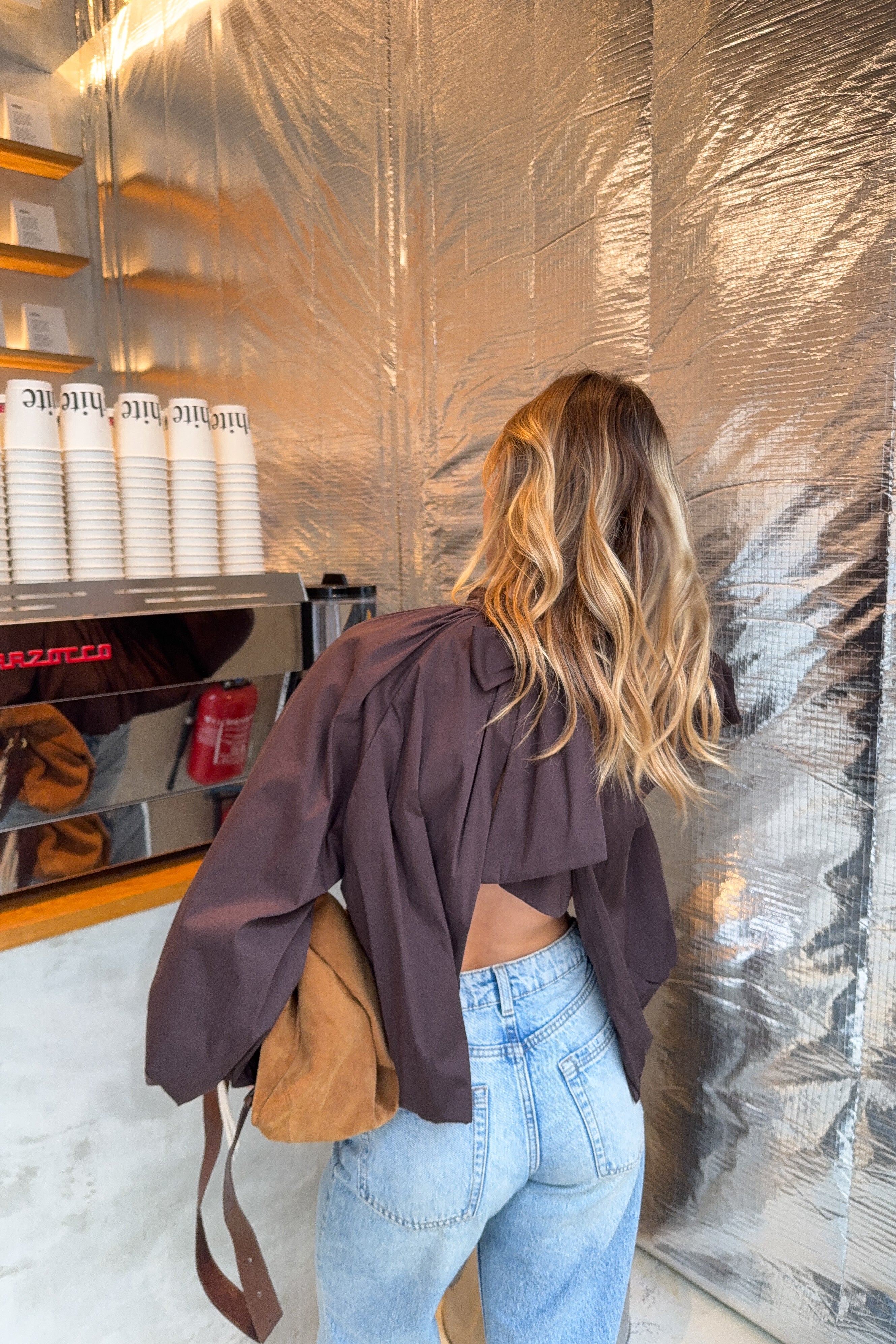 BLOUSE VALENTINA CHOCOLATE BROWN