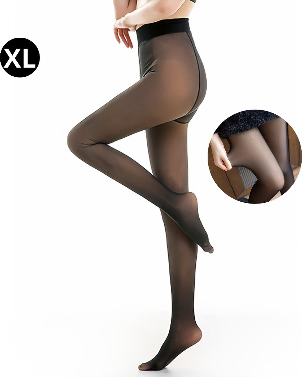 Bovista Gevoerde Panty - Fleece panty - Thermo Panty - Warme Panty - Winter Panty - Legging - Elastisch - Hoge Taille - Maat XL