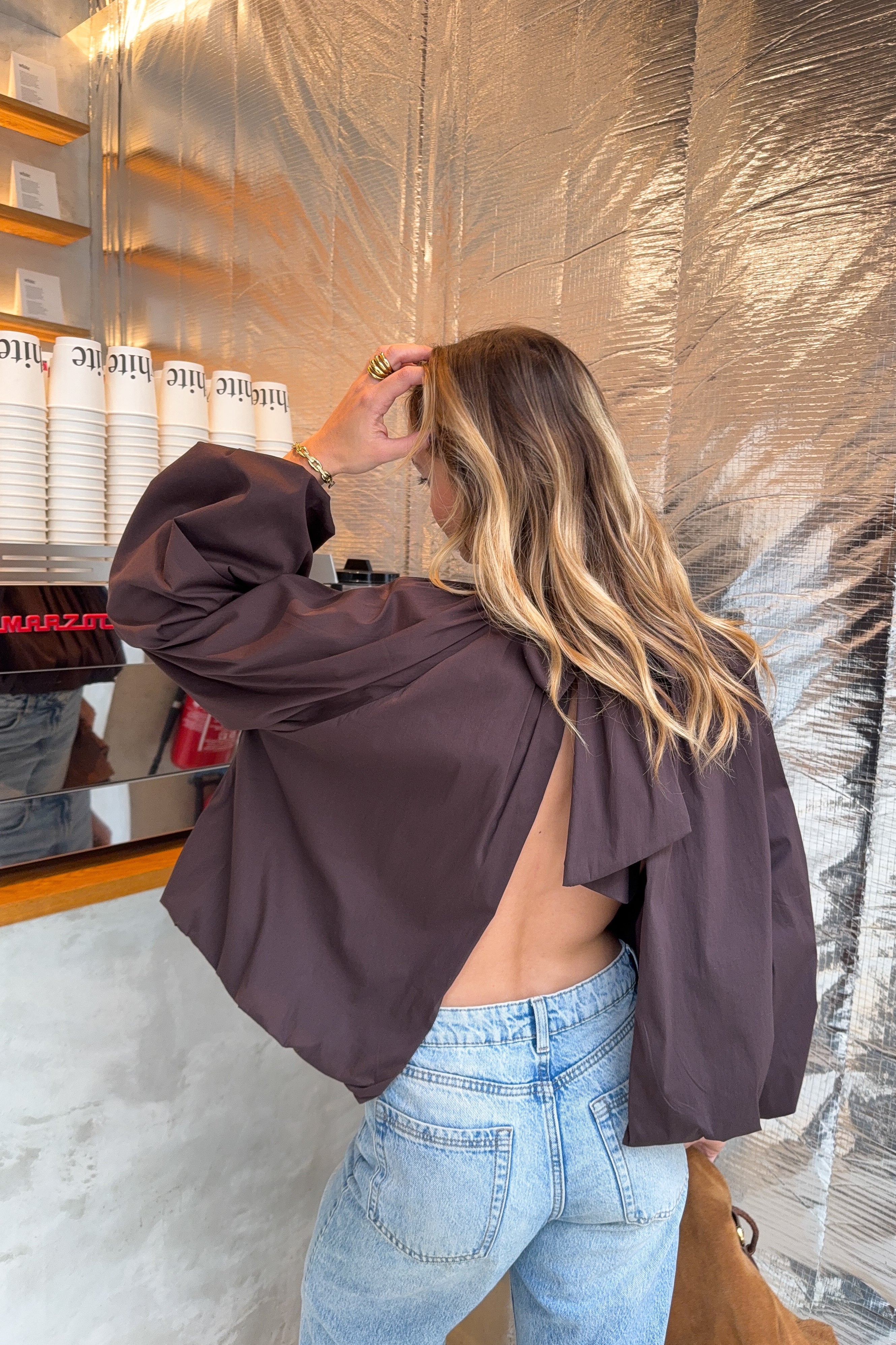 BLOUSE VALENTINA CHOCOLATE BROWN