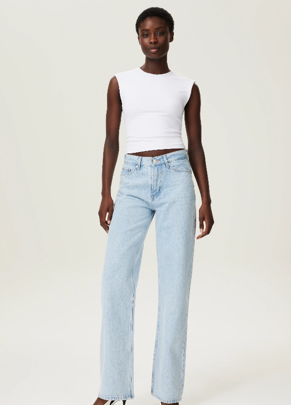 Relaxed straight leg jeans
