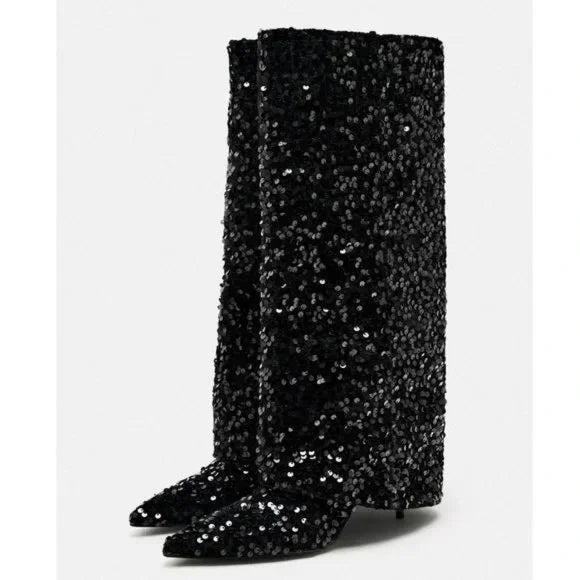 glitter boots