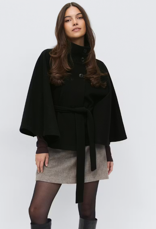 Belt cape jacket