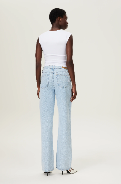 Relaxed straight leg jeans