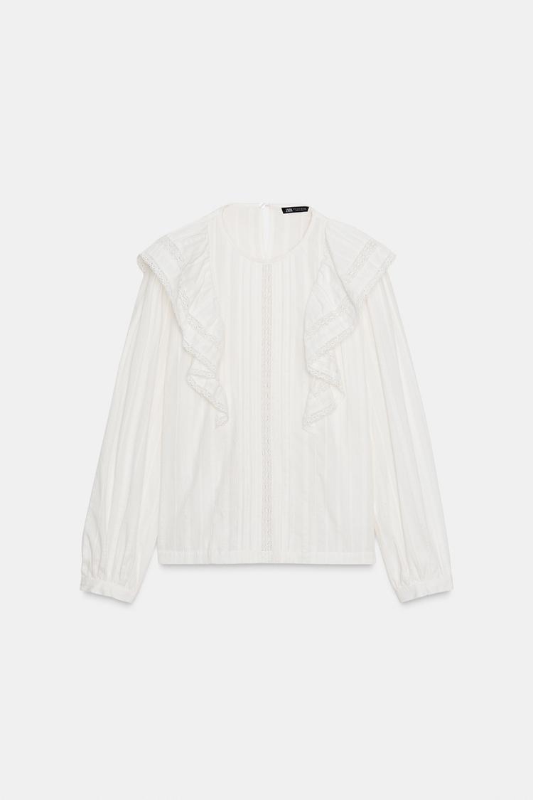 romantic blouse ruffles